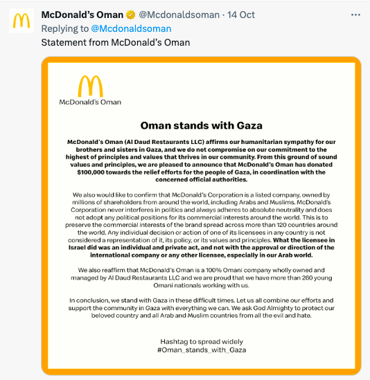 McDonald’s Post