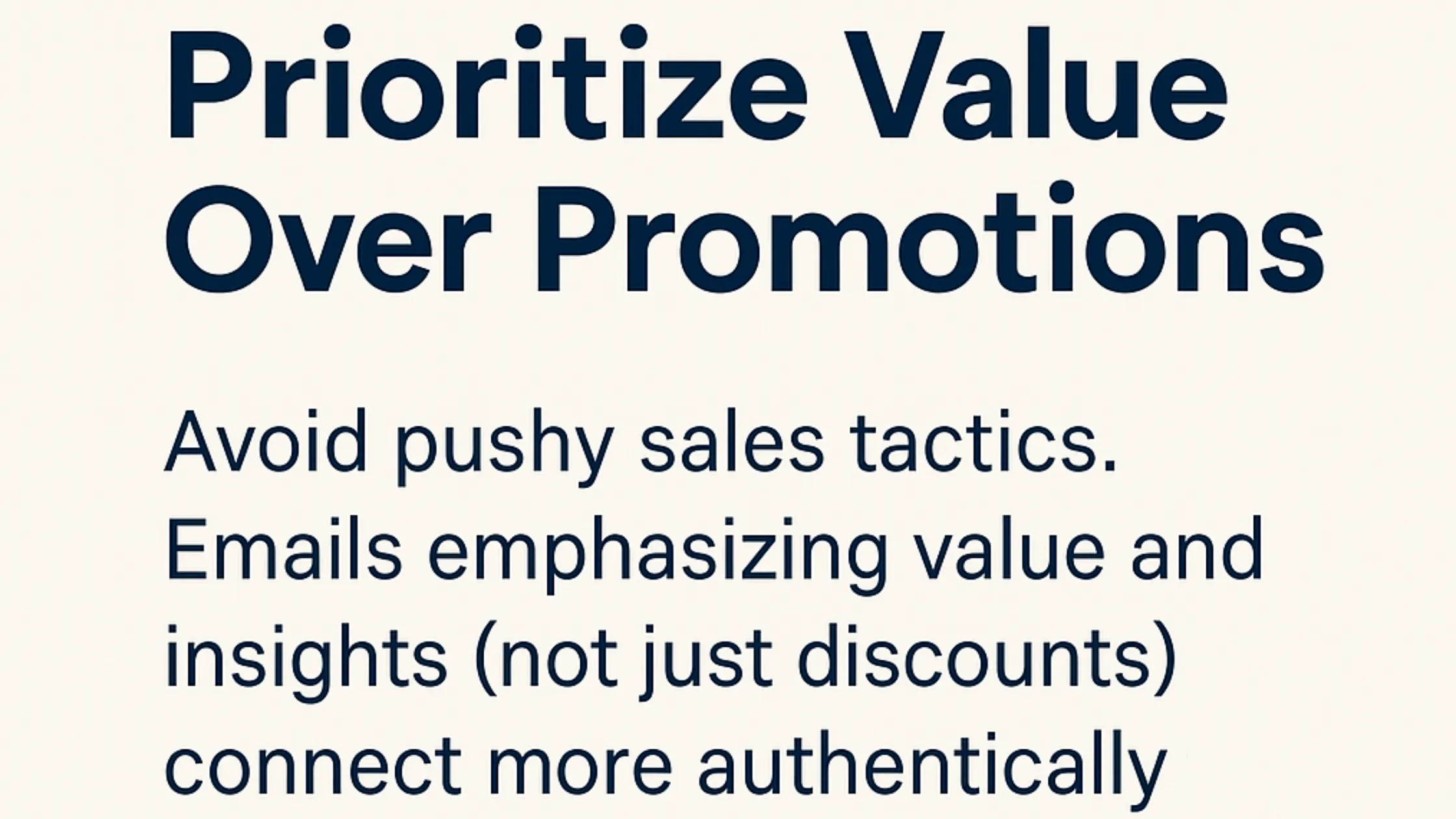 Value over promotions 